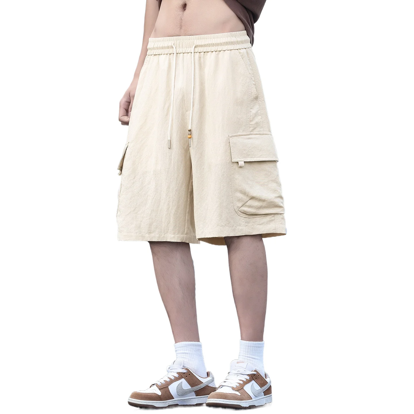Men's Linen Shorts Summer Fashion Solid Color Breathable Lyocell Linen Blend Loose 5-Point-Pants Simple Versatile Sports Casual
Men's Linen Shorts Summer Fashion Solid Color Breathable Lyocell Linen Blend Loose 5-Point-Pants Simple Versatile Sports Casual