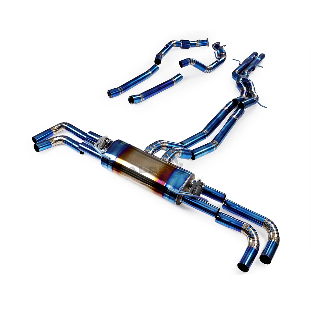 ALOSI factory cat back full exhaust system for Lamborghini URUS 4.0T 2019-2023 front grille valve OEM titanium exhaust
ALOSI factory cat back full exhaust system for Lamborghini URUS 4.0T 2019-2023 front grille valve OEM titanium exhaust