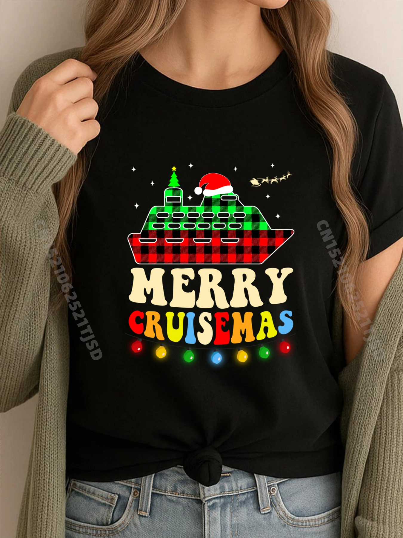 Merry Cruisemas 2025, рождественские винтажные футболки с изображением Санта-оленя, круиза, женская одежда, свободная Camisa
Merry Cruisemas 2025, рождественские винтажные футболки с изображением Санта-оленя, круиза, женская одежда, свободная Camisa