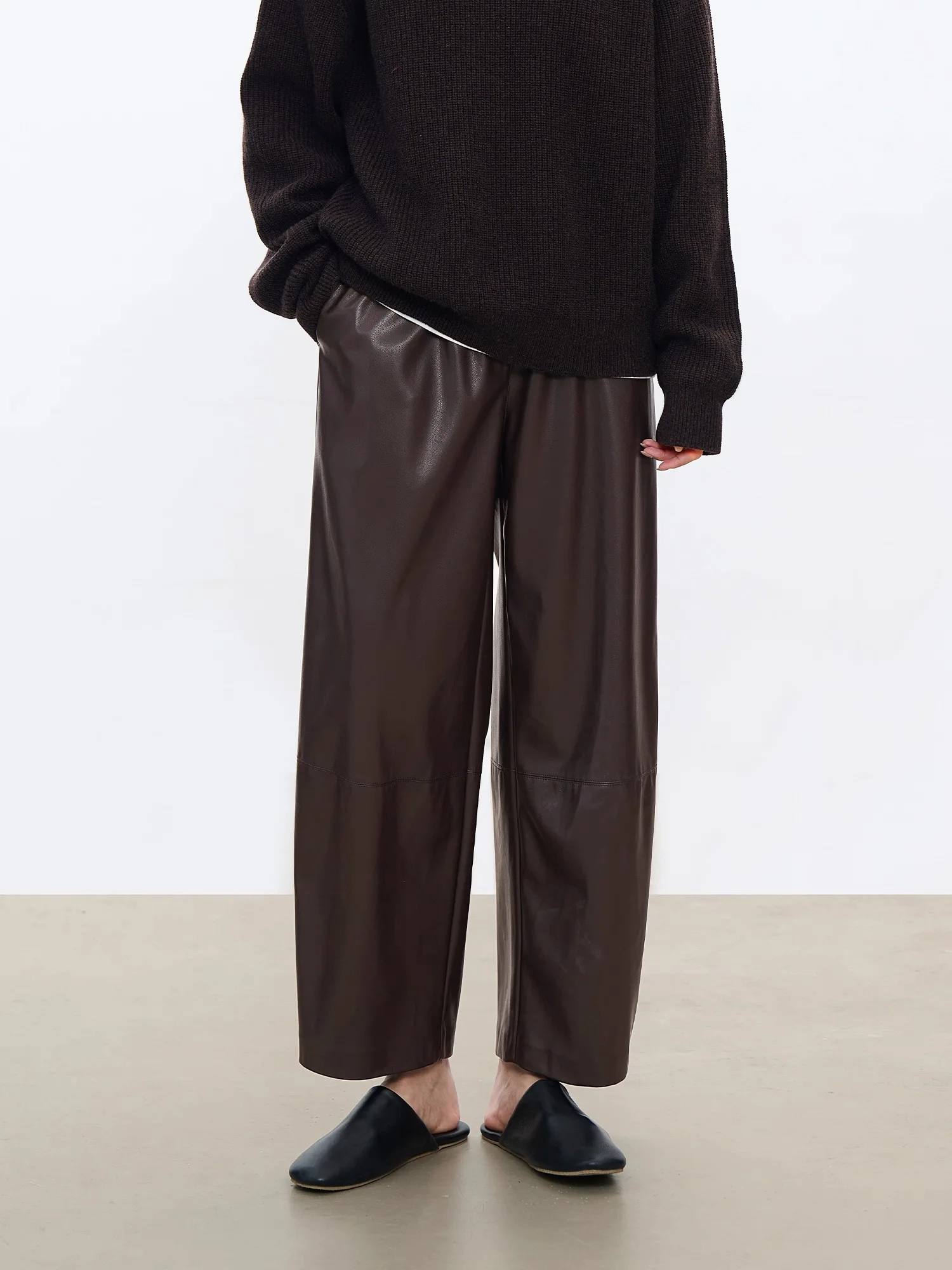 Брюки из натуральной овечьей кожи премиум-класса, с высокой талией, прямого кроя, длиной 7/8, для повседневной носки, женские, удобные
Брюки из натуральной овечьей кожи премиум-класса, с высокой талией, прямого кроя, длиной 7/8, для повседневной носки, женские, удобные