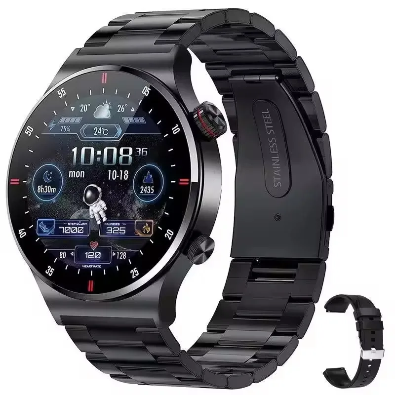 2025 Men Smartwatch Stainless Steels Smart Bcelet Health Monitoring BT Call Waterproof 1.28" Round Screen NFC Smart Watch QW33
2025 Men Smartwatch Stainless Steels Smart Bcelet Health Monitoring BT Call Waterproof 1.28" Round Screen NFC Smart Watch QW33