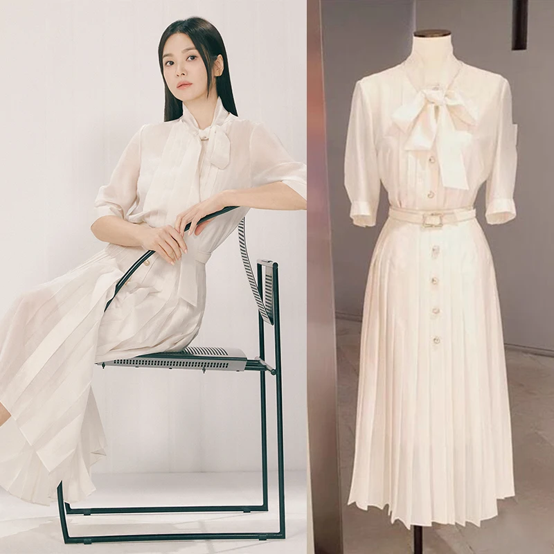 Ele Lady MICOAT irt with Sa Spring Summer 2024 Sung Hui Jiao Sle Blouse And ter + Pleated Skirt Women's Fas... 
Ele Lady MICOAT irt with Sa Spring Summer 2024 Sung Hui Jiao Sle Blouse And ter + Pleated Skirt Women's Fas...