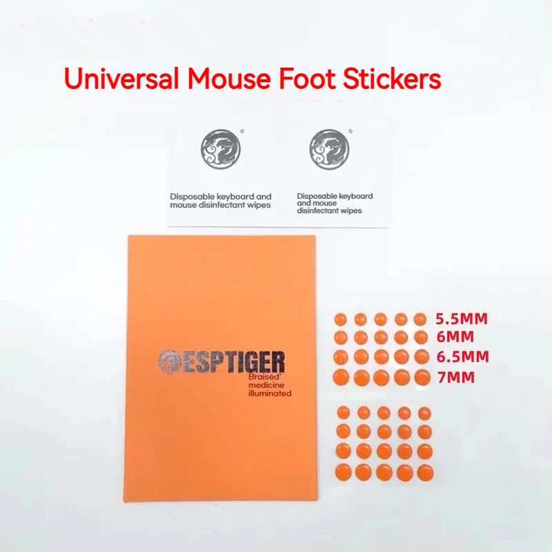 40PCS Esports Mouse Foot Sticker DIY Small Dots Foot Pad Arc Edge Esports 5.5MM 6.5MM 6.5MM 7MM 10PCS each 
40PCS Esports Mouse Foot Sticker DIY Small Dots Foot Pad Arc Edge Esports 5.5MM 6.5MM 6.5MM 7MM 10PCS each