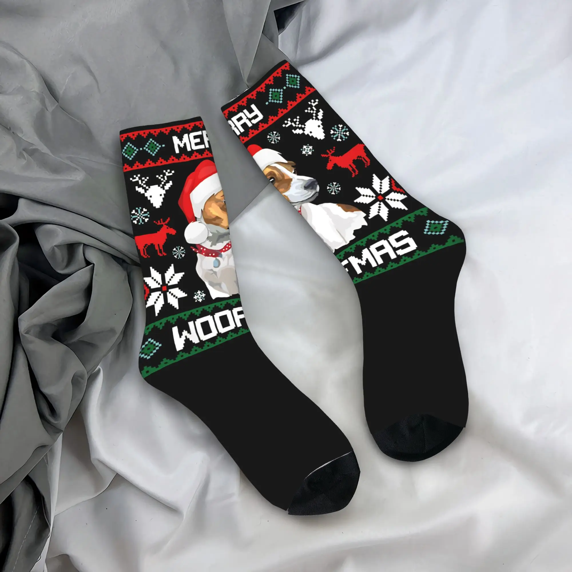 Мужские носки Jack Russell Terrier Dog Merry Woofmas, рождественские подарочные чулки, нескользящие носки высокого качества, зимние носки для бега
Мужские носки Jack Russell Terrier Dog Merry Woofmas, рождественские подарочные чулки, нескользящие носки высокого качества, зимние носки для бега