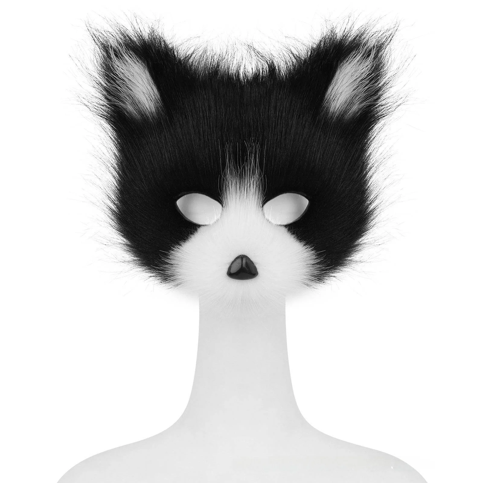 Halloween Party Plush Half-Face Mask Cosplay Face Mask Accessory Women's Ethnic Costume Stage Costume Accessories
Halloween Party Plush Half-Face Mask Cosplay Face Mask Accessory Women's Ethnic Costume Stage Costume Accessories
