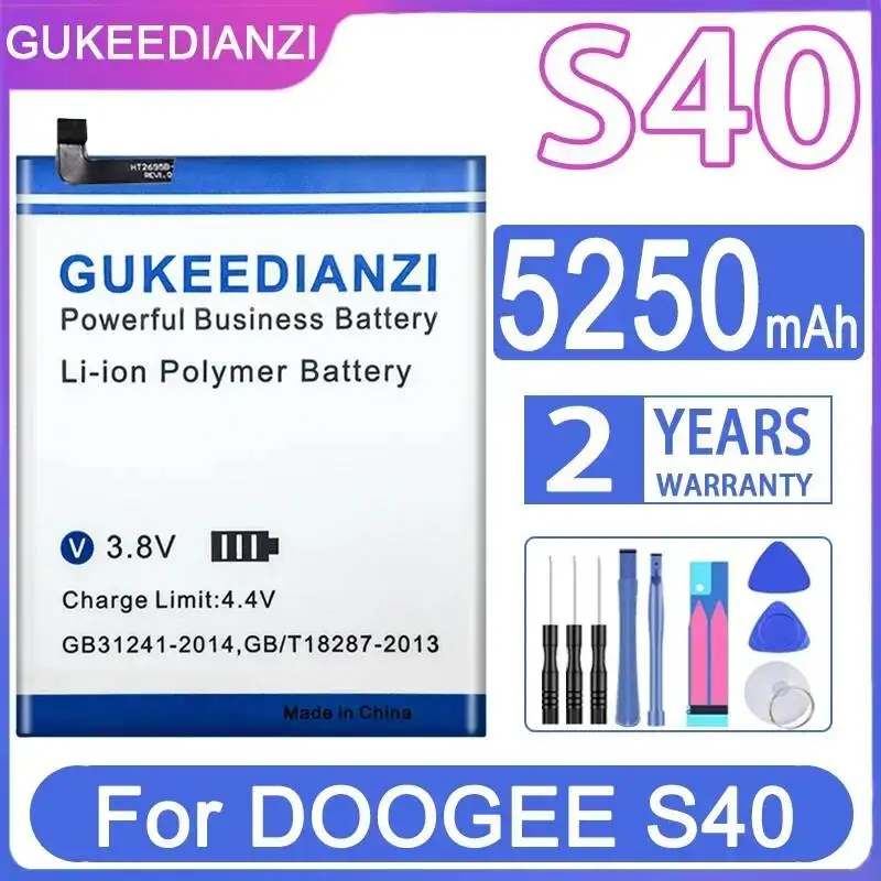 Долговечная батарея для мобильного телефона Doogee S40 5250 мАч
Долговечная батарея для мобильного телефона Doogee S40 5250 мАч