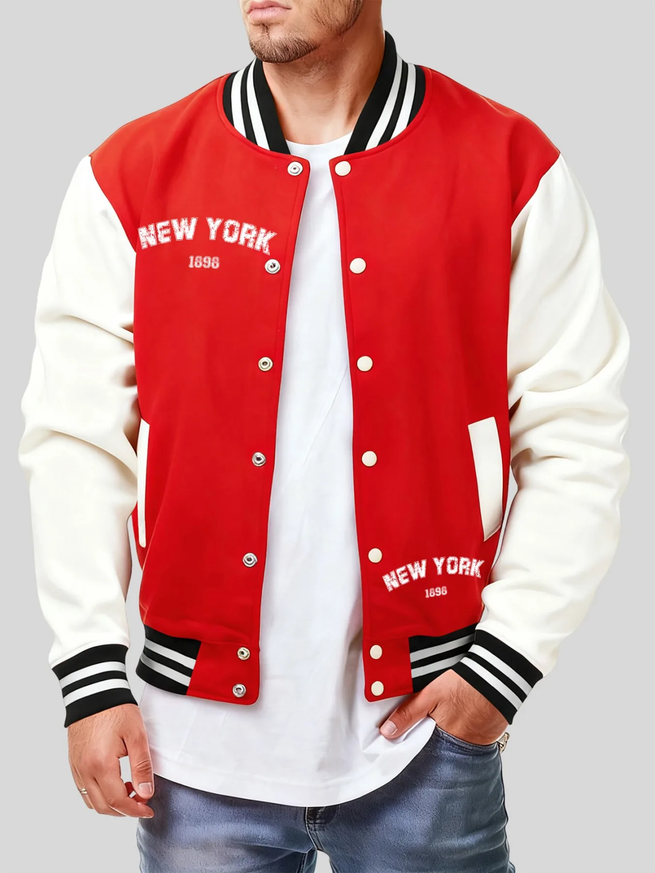 New York 1898 Art Letter Print Men Y2K Coat Autumn Fashion Fleece Streetwear Casual Hip Hop Jacket Personality Baseball Jersey
New York 1898 Art Letter Print Men Y2K Coat Autumn Fashion Fleece Streetwear Casual Hip Hop Jacket Personality Baseball Jersey
