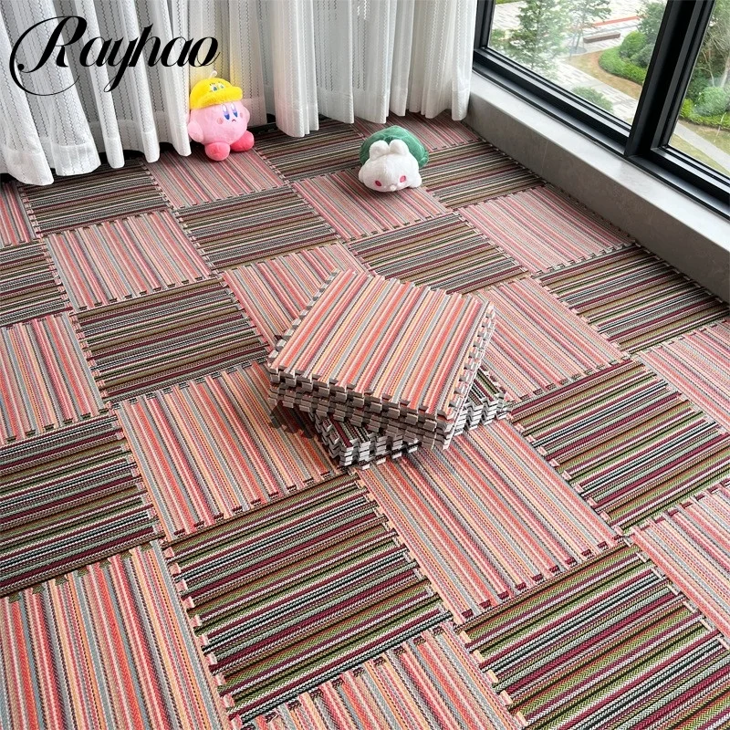 EVA Foam Splicing Floor Mat Soft Fall-proof Children's Play Stripe Patchwork Carpet 30X30cm Home Decoration Bedside Living Room
EVA Foam Splicing Floor Mat Soft Fall-proof Children's Play Stripe Patchwork Carpet 30X30cm Home Decoration Bedside Living Room