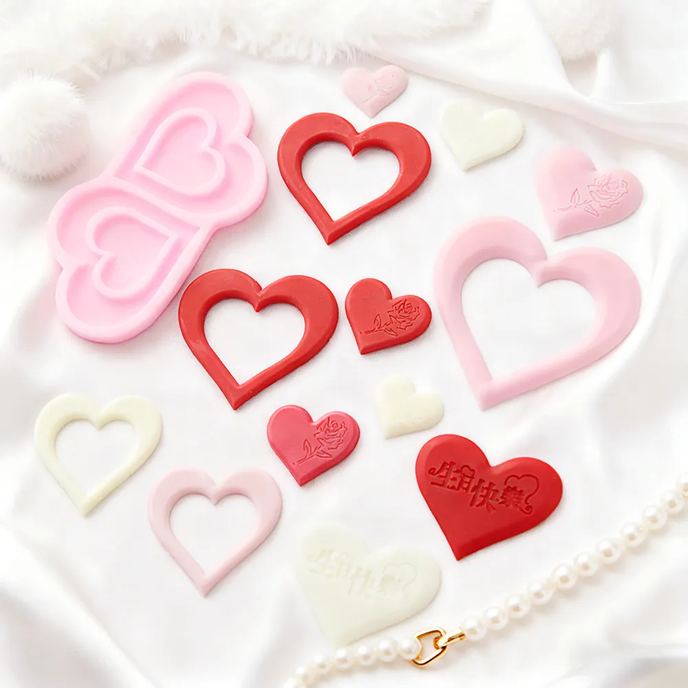 A Variety of Love-shaped Silicone Molds Valentine's Day Tanabata Fondant Candy Chocolate Mould DIY Baking Tools Cake Decoration
A Variety of Love-shaped Silicone Molds Valentine's Day Tanabata Fondant Candy Chocolate Mould DIY Baking Tools Cake Decoration