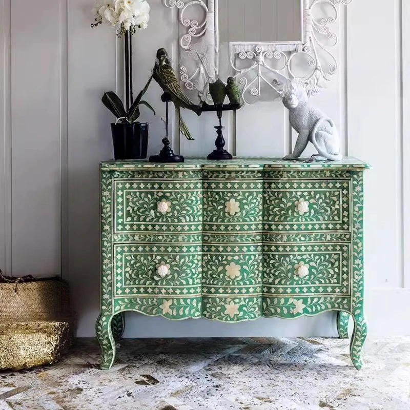 Retro old solid wood hand-painted entrance cabinet American light luxury modern simple French decorative cabinet
Retro old solid wood hand-painted entrance cabinet American light luxury modern simple French decorative cabinet
