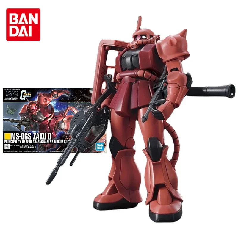 Комплект модели Bandai Gundam, аниме-фигурка HGUC 1/144 234 MS-06S ZAKU 2, натуральная модель Gunpla, аниме-фигурка, игрушки для детей 
Комплект модели Bandai Gundam, аниме-фигурка HGUC 1/144 234 MS-06S ZAKU 2, натуральная модель Gunpla, аниме-фигурка, игрушки для детей