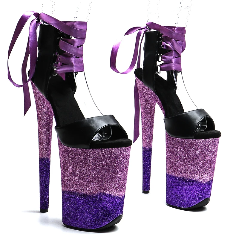 Leecabe 23CM/9inches Matte PU Trend fashion Glitter High Heel platform sandals stripper heel Pole Dance shoes
Leecabe 23CM/9inches Matte PU Trend fashion Glitter High Heel platform sandals stripper heel Pole Dance shoes