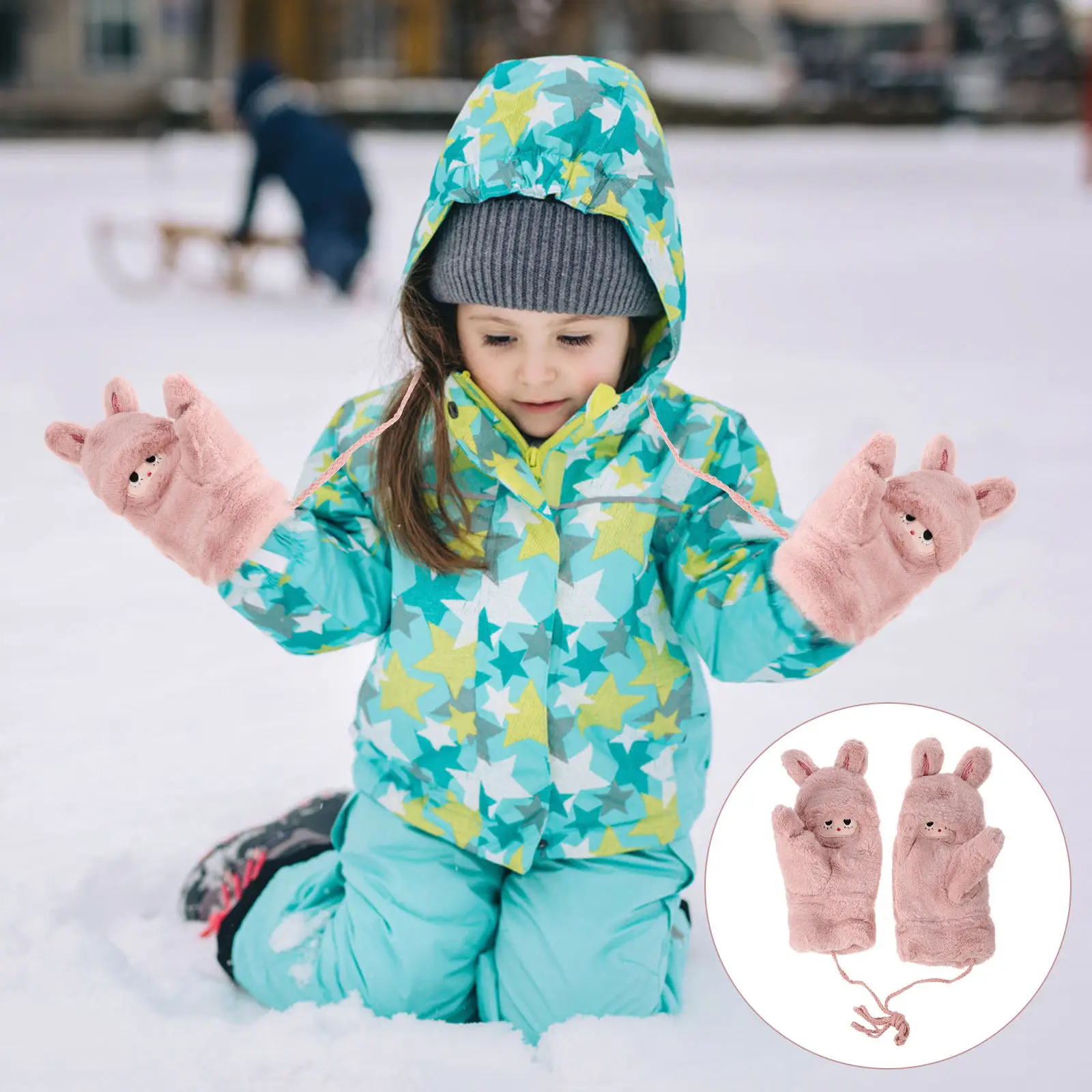 1 Pair Winter Mittens Skin Friendly Warm Gloves for Kids Outdoor Cold Weather Cartoon Comfortable Thick Hand Gloves
1 Pair Winter Mittens Skin Friendly Warm Gloves for Kids Outdoor Cold Weather Cartoon Comfortable Thick Hand Gloves