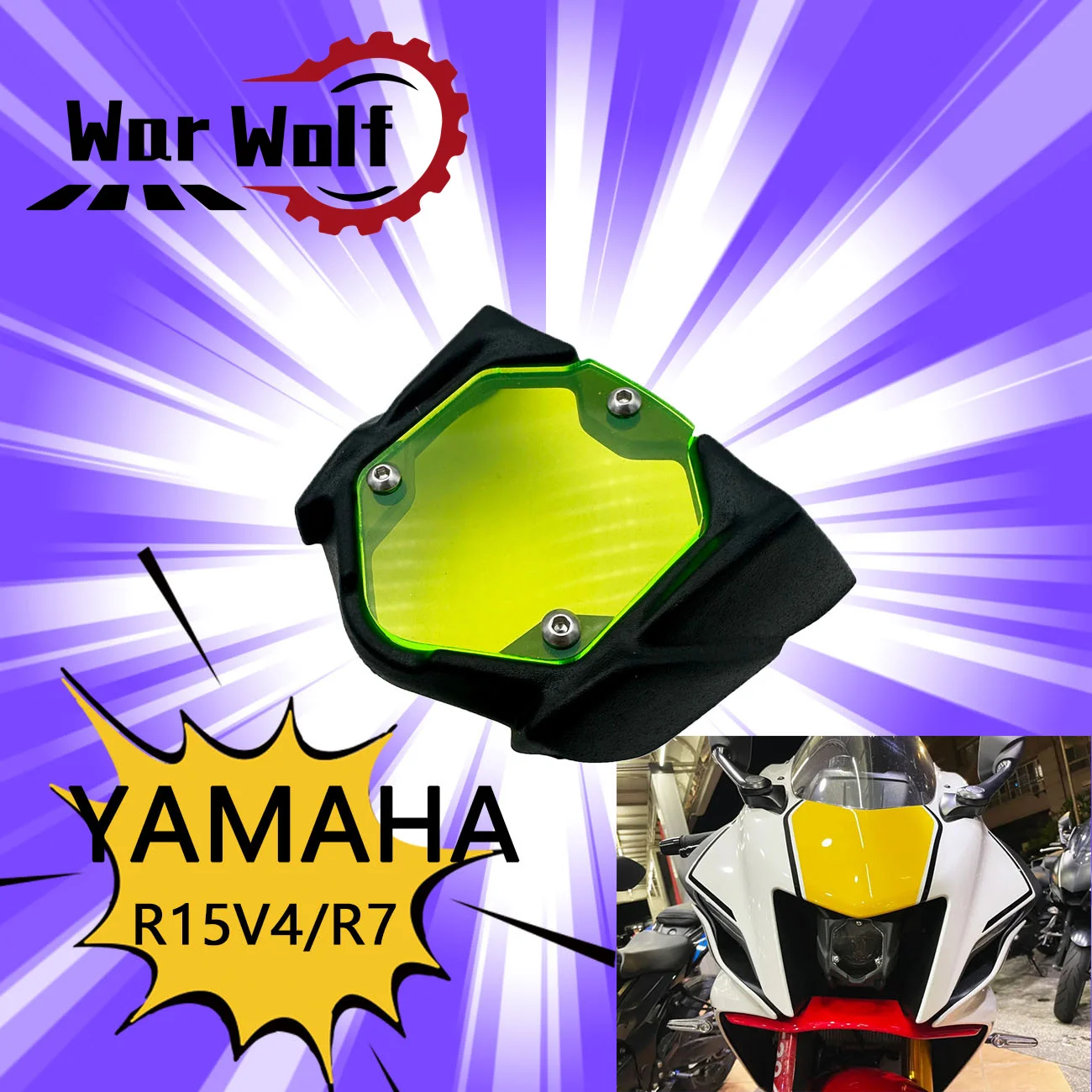 Аксессуары для мотоциклов YAMAHA YZF R15 R7 R6 R15V4, защита для передних фар, защитная крышка для экрана, защита для передних фар
Аксессуары для мотоциклов YAMAHA YZF R15 R7 R6 R15V4, защита для передних фар, защитная крышка для экрана, защита для передних фар