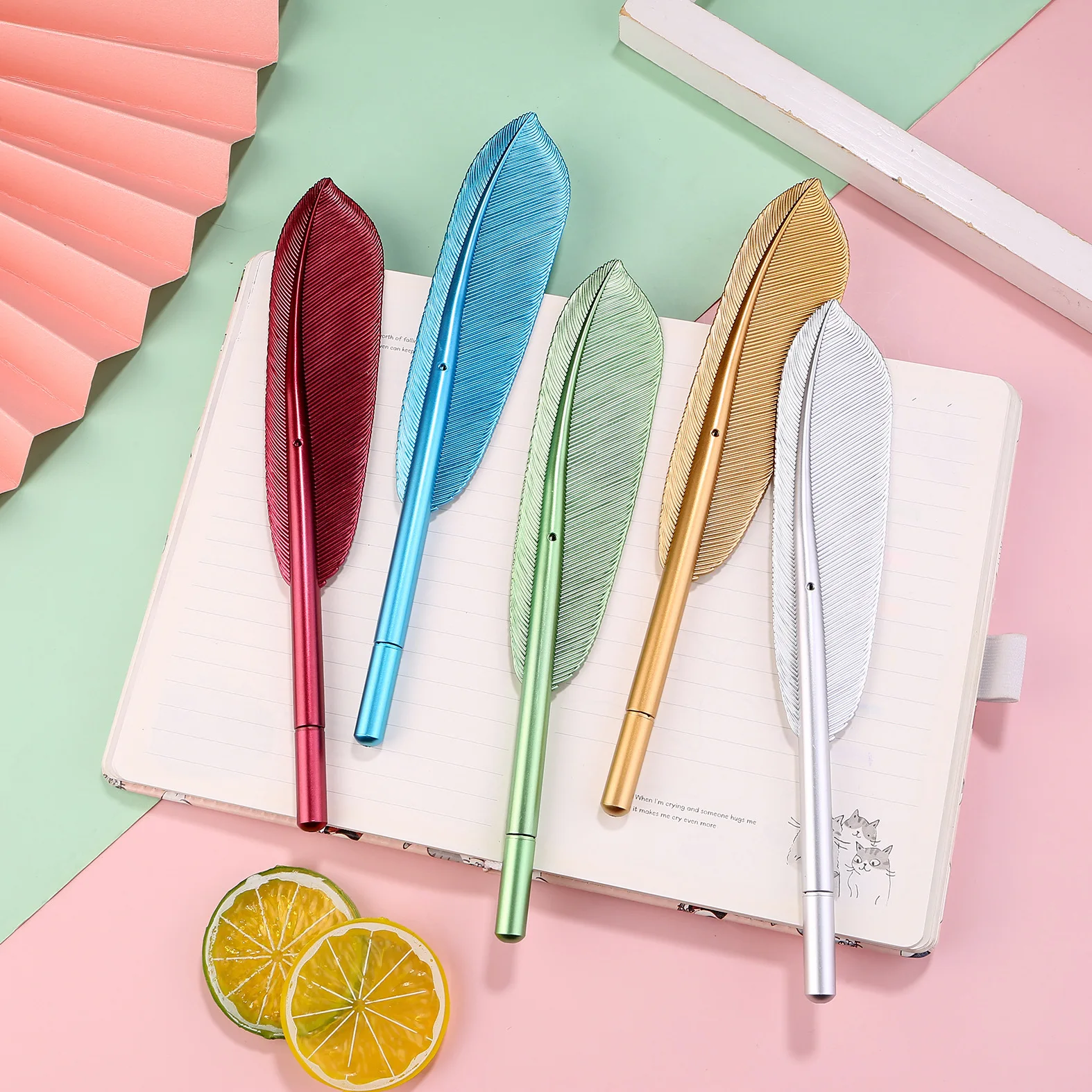 Wholesale Korean Creative Color Feather Pen Vintage Feather Pen Feather Neutral Black Stationery Pens Wholesale
Wholesale Korean Creative Color Feather Pen Vintage Feather Pen Feather Neutral Black Stationery Pens Wholesale