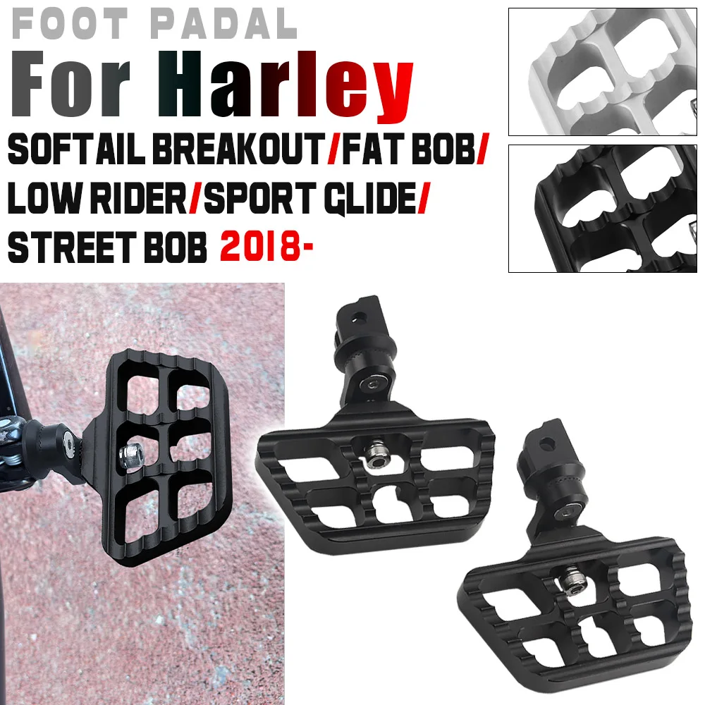 For Harley Softail 2018-up models Fat Bob FXFB Low Rider Breakout Motorcycle Rotatable Rear Foot Rests Pedal Adjustable Footpegs
For Harley Softail 2018-up models Fat Bob FXFB Low Rider Breakout Motorcycle Rotatable Rear Foot Rests Pedal Adjustable Footpegs