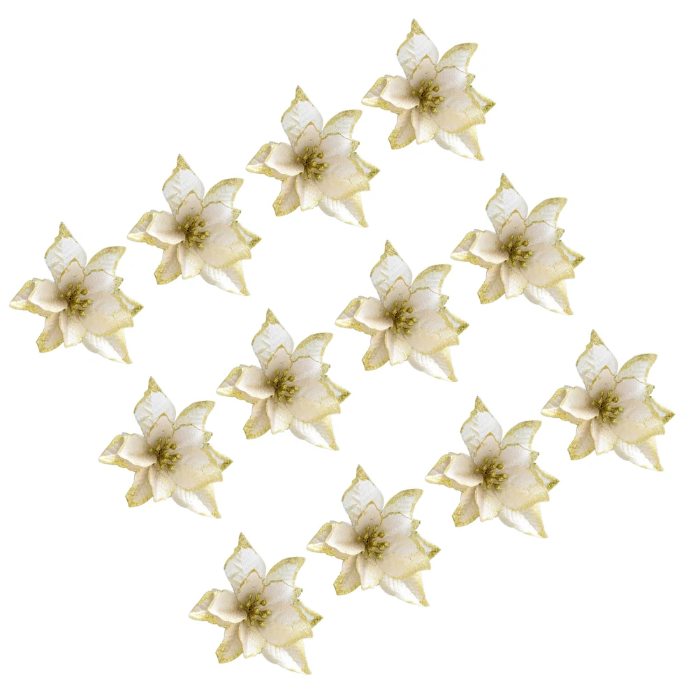 24pcs Christmas Flower Decorative Glitter Artificial Flowers For Christmas Tree Hanging Ornament Party Wedding Decoration
24pcs Christmas Flower Decorative Glitter Artificial Flowers For Christmas Tree Hanging Ornament Party Wedding Decoration