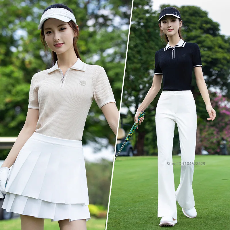 Женская рубашка-поло PGM Golf с короткими рукавами, трикотажные дышащие тонкие топы, женские элегантные футболки для гольфа с воротником на молнии, спортивная одежда
Женская рубашка-поло PGM Golf с короткими рукавами, трикотажные дышащие тонкие топы, женские элегантные футболки для гольфа с воротником на молнии, спортивная одежда