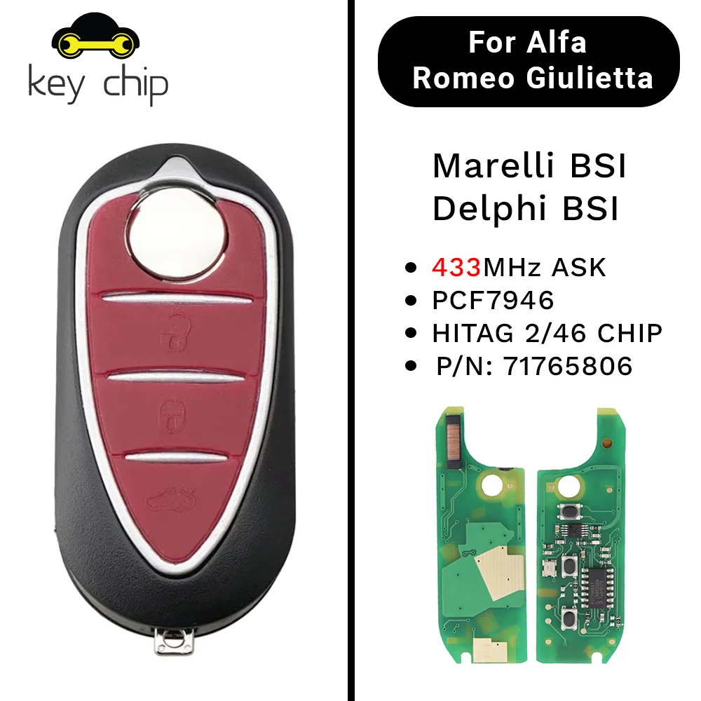 433 МГц ASK ID46 PCF7946 для Alfa Romeo Mito GTA 2008-2015 Giulietta 2010-2016 удаленный ключ от машины Delphi/Marelli без логотипа с необрезанным лезвием
433 МГц ASK ID46 PCF7946 для Alfa Romeo Mito GTA 2008-2015 Giulietta 2010-2016 удаленный ключ от машины Delphi/Marelli без логотипа с необрезанным лезвием