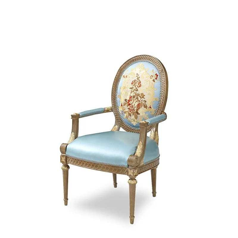 Mahogany French Versailles Dining Chair Carved Model Room Villa Study Large Flat Study Chair
Mahogany French Versailles Dining Chair Carved Model Room Villa Study Large Flat Study Chair
