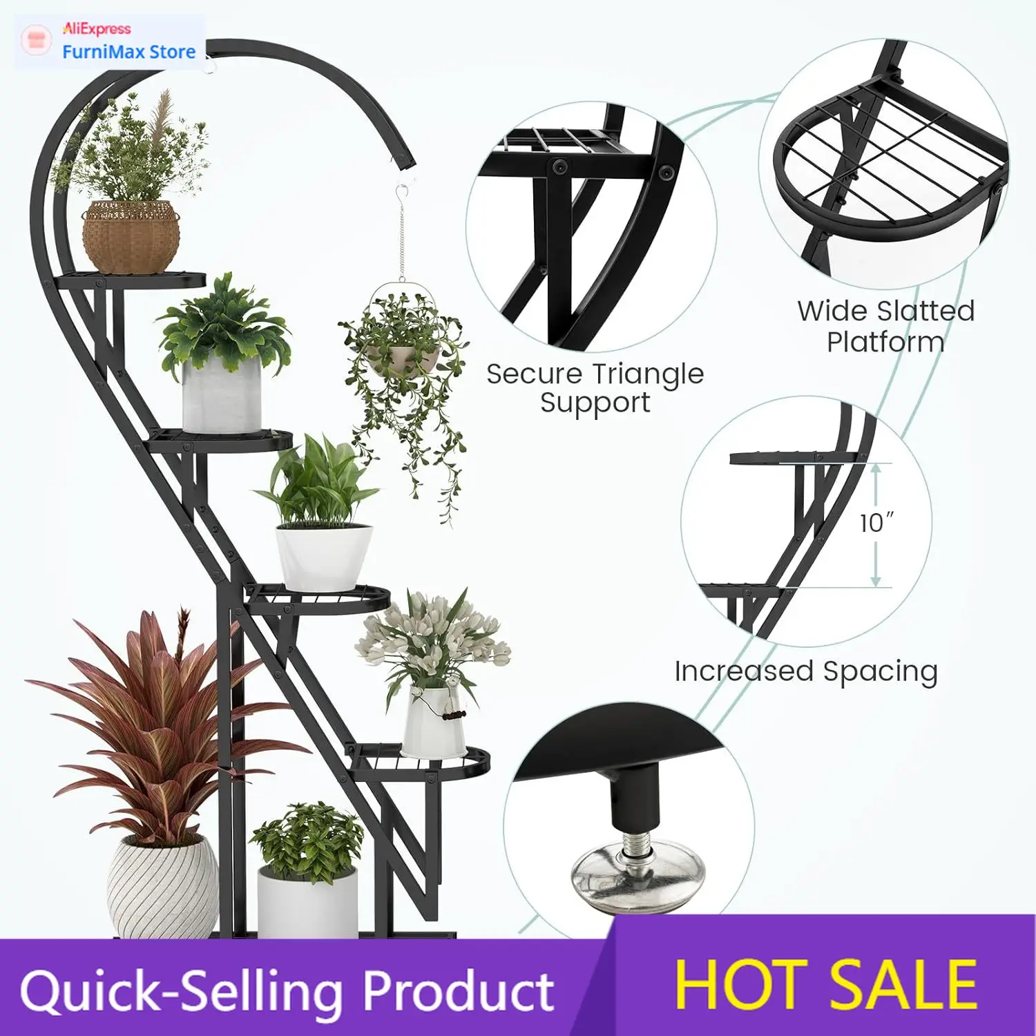 Limited-time promotion5 Tier Stand, 2 Pack Heart Shaped Stand Indoor Stands for Multiple , Metal Stands with Hanging Hoo
Limited-time promotion5 Tier Stand, 2 Pack Heart Shaped Stand Indoor Stands for Multiple , Metal Stands with Hanging Hoo