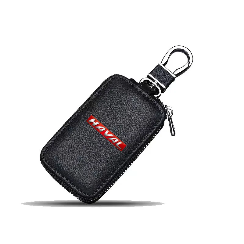 Leather Car Key Case Keychain Zipper Key Case Bag for Haval H1 H2 H3 H6 H7 H9 M6 F7X Jolion Key Cover Protector Auto Accessories
Leather Car Key Case Keychain Zipper Key Case Bag for Haval H1 H2 H3 H6 H7 H9 M6 F7X Jolion Key Cover Protector Auto Accessories