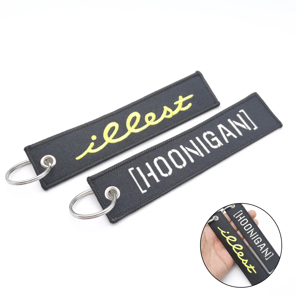 JDM Keychain Embroidered JDM Racing Embroidered Short Cloth Rectangle Polyester Keyring Key Straps For Auto Motorcycle Key Tags
JDM Keychain Embroidered JDM Racing Embroidered Short Cloth Rectangle Polyester Keyring Key Straps For Auto Motorcycle Key Tags