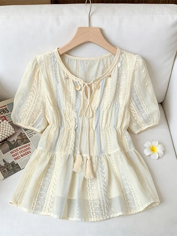 Summer Casual Embroidered Short Sleeve Shirt Women's New Style Korean Version Breathable Skin-Friendly Multi-Functional...
Summer Casual Embroidered Short Sleeve Shirt Women's New Style Korean Version Breathable Skin-Friendly Multi-Functional...