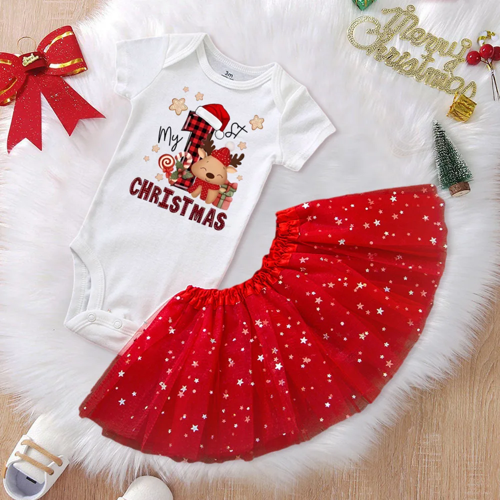 My First Christmas Baby Romper & Tutu Set Deer Print Girls Outfit Infant Baptism Bodysuit Dress Xmas Outfits Skirt 2pcs
My First Christmas Baby Romper & Tutu Set Deer Print Girls Outfit Infant Baptism Bodysuit Dress Xmas Outfits Skirt 2pcs