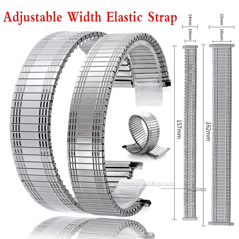 Elastic Stainless Steel Strap 10-14mm 16-23mm Universal Bracelet Adjustable Width Expansion Watch Band for Women Men Wristband
Elastic Stainless Steel Strap 10-14mm 16-23mm Universal Bracelet Adjustable Width Expansion Watch Band for Women Men Wristband