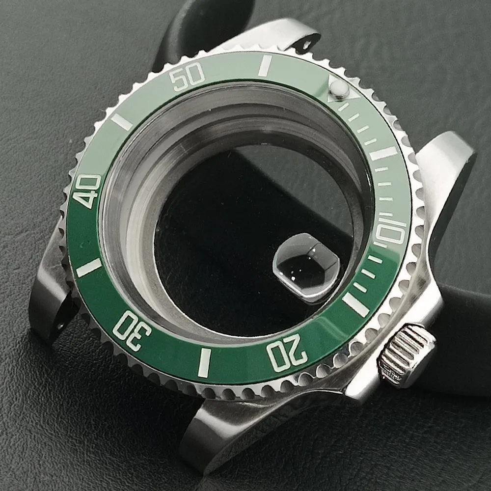 Diver 40mm Watch Case for SUB Watch Sapphire Crystal Steel Case for NH series 35 36 38 70 72 Movement watch Parts 5Ba
Diver 40mm Watch Case for SUB Watch Sapphire Crystal Steel Case for NH series 35 36 38 70 72 Movement watch Parts 5Ba