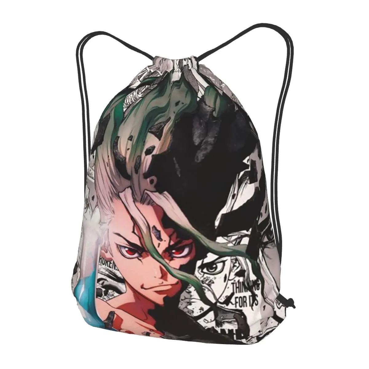 Senku Ishigami Dr Stone Apan Anime Backpacks Multi-function Drawstring Bags Sports Bag Book Bags for Man Woman Students
Senku Ishigami Dr Stone Apan Anime Backpacks Multi-function Drawstring Bags Sports Bag Book Bags for Man Woman Students