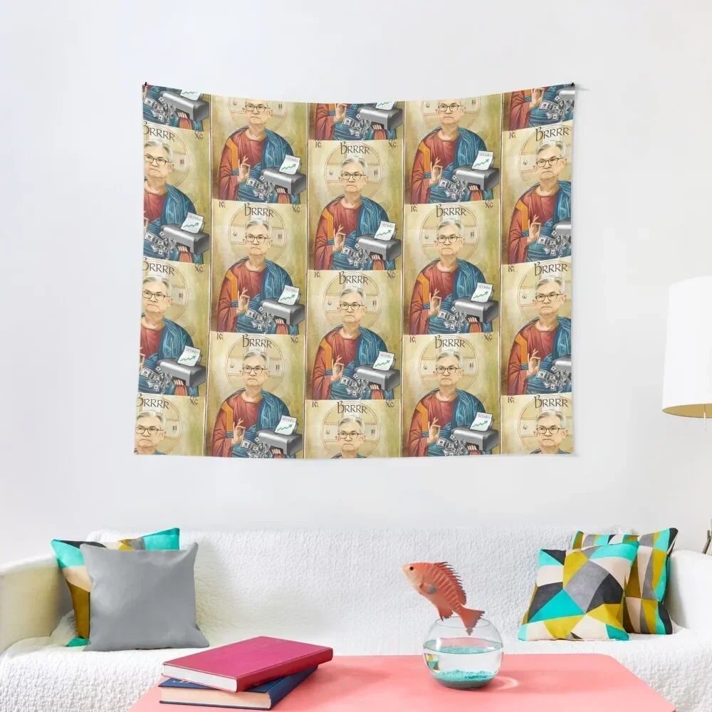 Jerome Powell Jesus JPow Jesus Printer goes Brrr Tapestry Aesthetic Room Decor Korean Bed Room Decoration Tapestry
Jerome Powell Jesus JPow Jesus Printer goes Brrr Tapestry Aesthetic Room Decor Korean Bed Room Decoration Tapestry