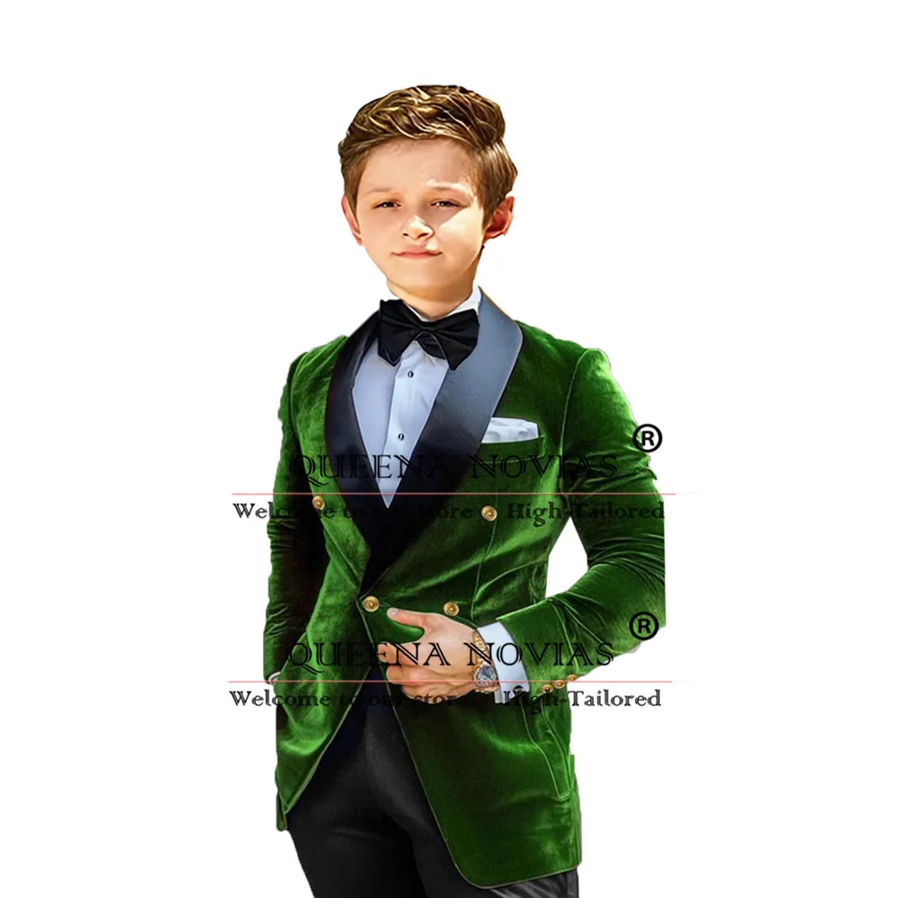 Elegant Boy Suits For Wedding Black Stain Lapel Velvet Blazer Customized Single Breasted Children Formal Party Tuxedo Kids Dress
Elegant Boy Suits For Wedding Black Stain Lapel Velvet Blazer Customized Single Breasted Children Formal Party Tuxedo Kids Dress