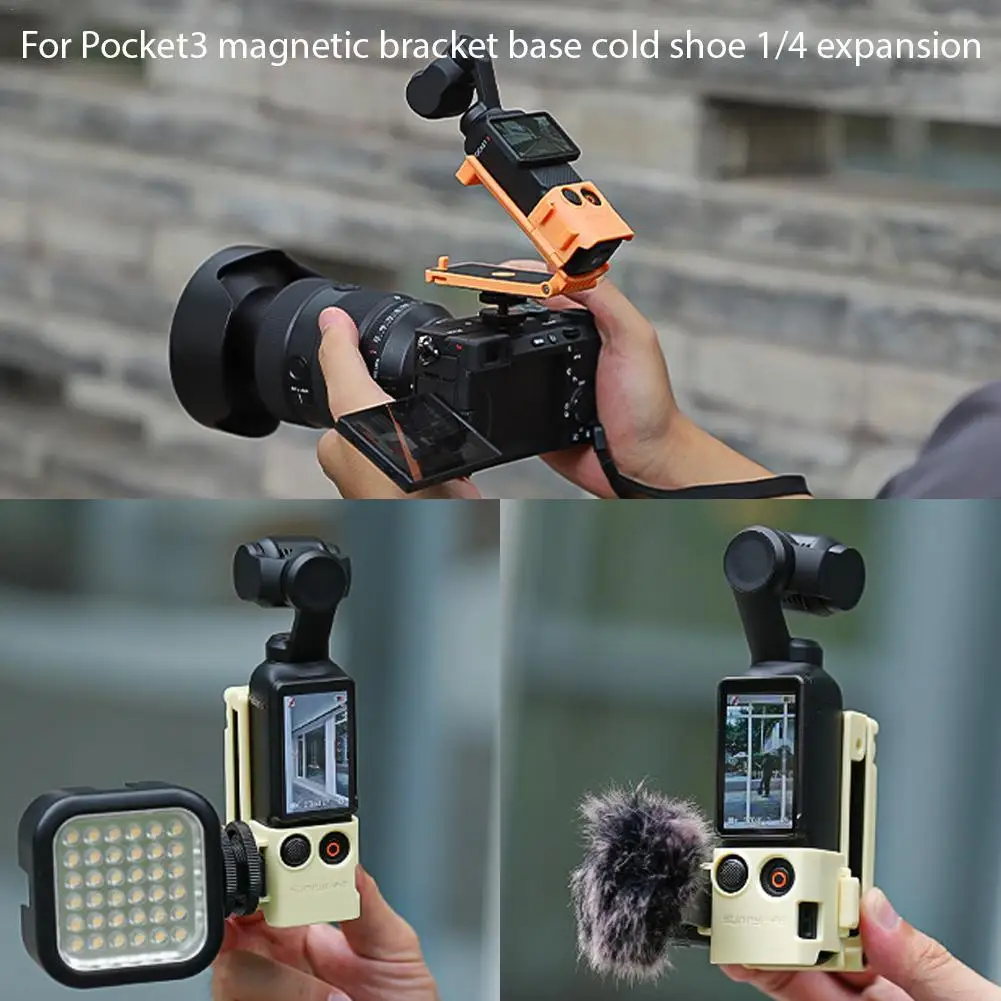 Magnetic Mount Stand For DJI OSMO Pocket 3 Accessories, Upgraded Pocket3 Expansion Adapter Clamp With Cold Shoe 1/4 Screw Hole
Magnetic Mount Stand For DJI OSMO Pocket 3 Accessories, Upgraded Pocket3 Expansion Adapter Clamp With Cold Shoe 1/4 Screw Hole