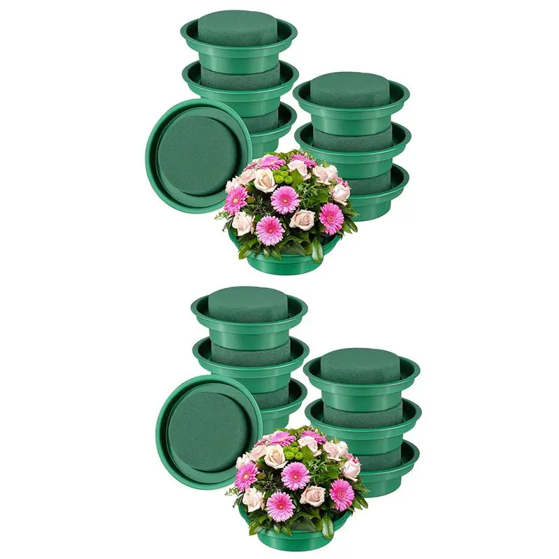A01F-16 Pack Floral Foam Round Bowls DIY Flower Arrangement Kit Green Round Wet Floral Foam Blocks For Wedding Decor
A01F-16 Pack Floral Foam Round Bowls DIY Flower Arrangement Kit Green Round Wet Floral Foam Blocks For Wedding Decor