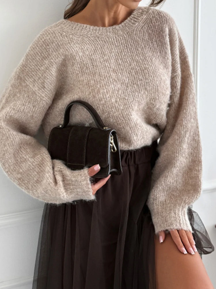 Fashion Streetwear Warm Sweater Pullover Leopard Print Butterfly Backless Knitted Top Casual Women's O-neck Long Sleeved Sweater
Fashion Streetwear Warm Sweater Pullover Leopard Print Butterfly Backless Knitted Top Casual Women's O-neck Long Sleeved Sweater