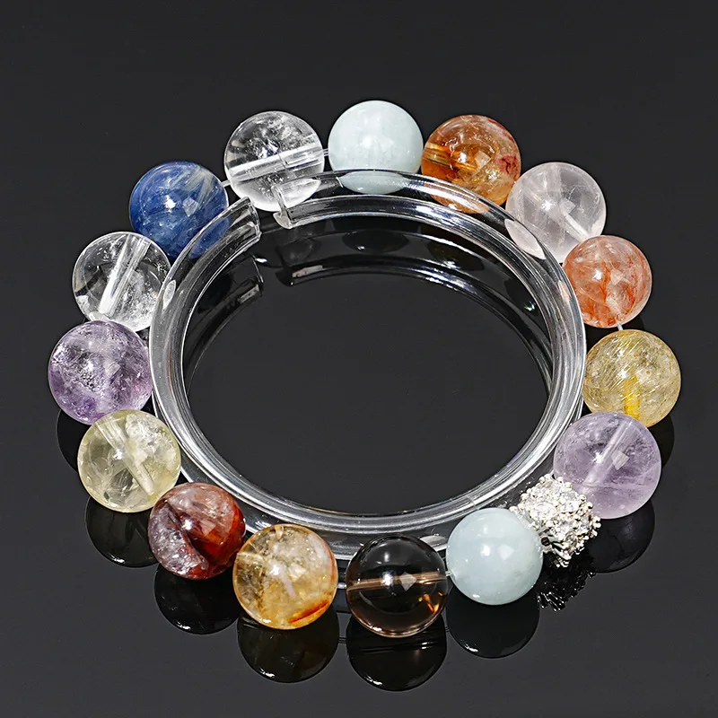 Natural Aquamarine Crystal Bracelet Women's Red Glue Flower, Tea Crystal Light Luxury Fashion Lucky Bracelet
Natural Aquamarine Crystal Bracelet Women's Red Glue Flower, Tea Crystal Light Luxury Fashion Lucky Bracelet