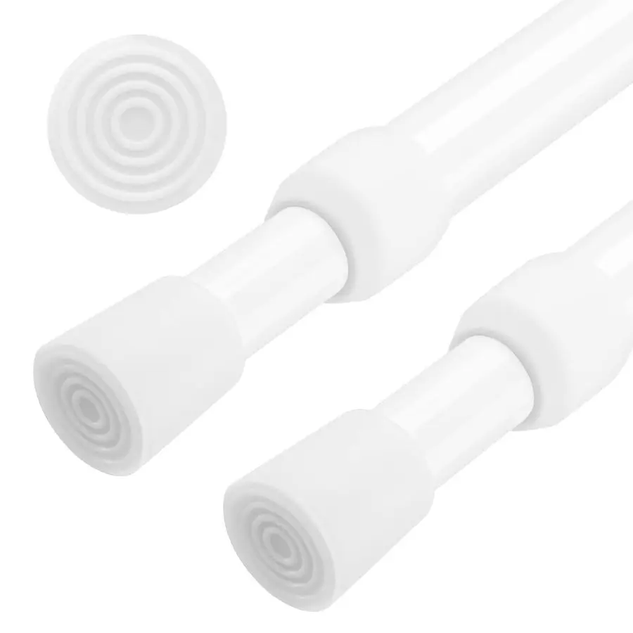 2pcs White Curtain Rod No Drilling Adjustable Spring Tension Rod 31 to 54 Inch Small Expandable Spring Loaded Curtain Rods for W
2pcs White Curtain Rod No Drilling Adjustable Spring Tension Rod 31 to 54 Inch Small Expandable Spring Loaded Curtain Rods for W