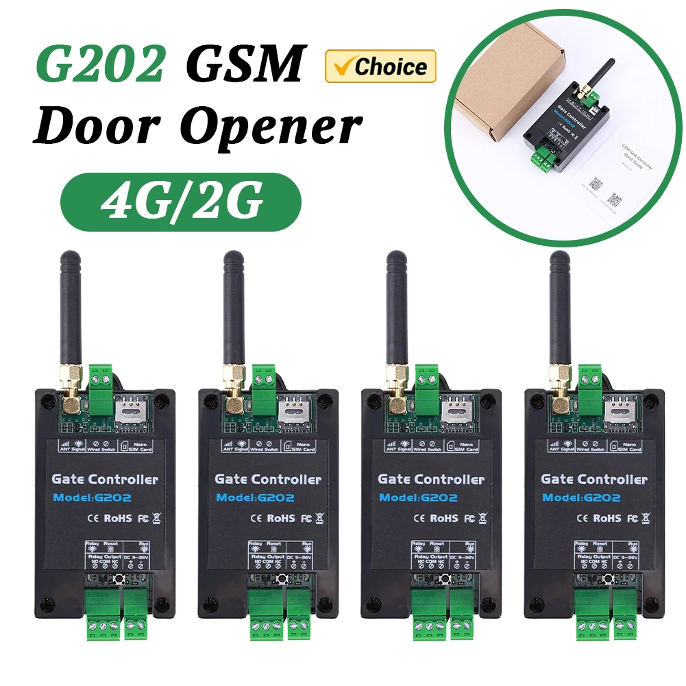 GSM Gate Opener Relay Switch 2G Remote Controller Free Call 850/900/1800/1900MHz
GSM Gate Opener Relay Switch 2G Remote Controller Free Call 850/900/1800/1900MHz