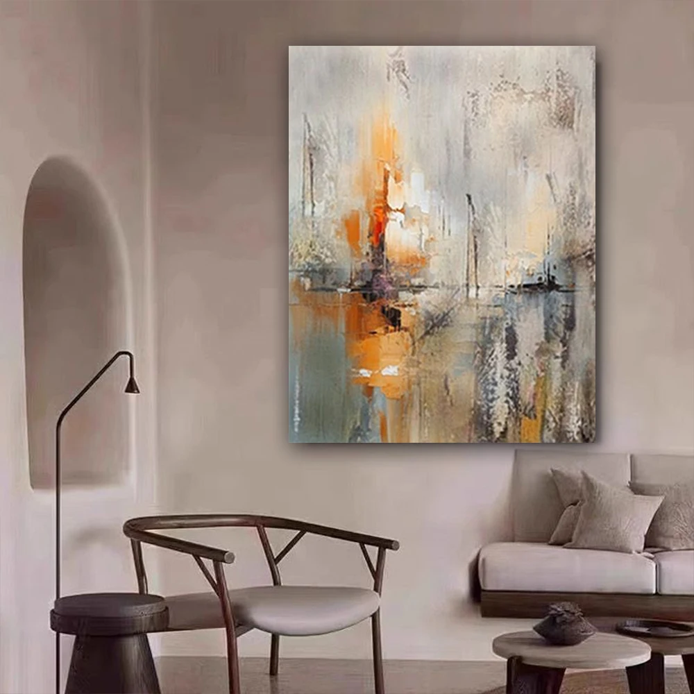 New Arrival Contemporary Hand-painted Abstract Geometric Oil Painting on Canvas Wall Art Picture for Living Room Decor Painting
New Arrival Contemporary Hand-painted Abstract Geometric Oil Painting on Canvas Wall Art Picture for Living Room Decor Painting