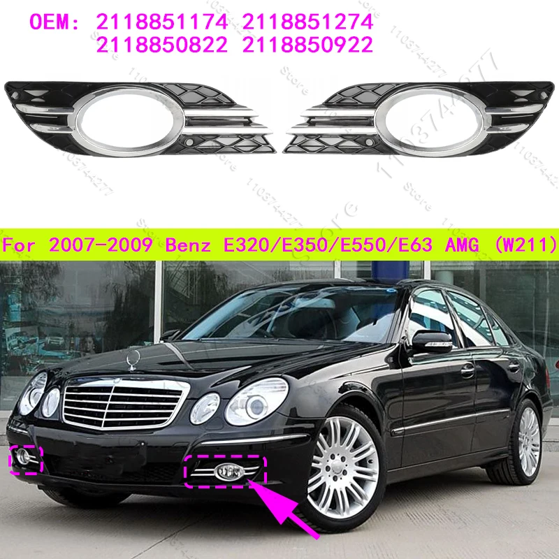 For 2007-2009 Mercedes-Benz E320/E350/E550/E63 AMG (W211) Fog lamp Bezel Grille Trim 2118851174 2118851274 2118850822 2118850922
For 2007-2009 Mercedes-Benz E320/E350/E550/E63 AMG (W211) Fog lamp Bezel Grille Trim 2118851174 2118851274 2118850822 2118850922