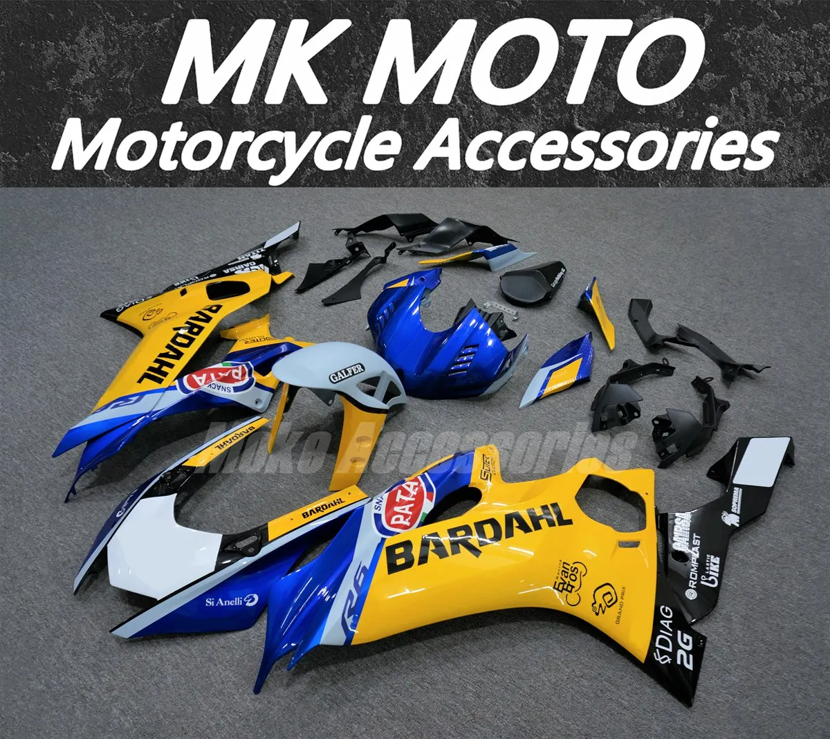 Moke moto Motorcycle Fairings Kit Fit For Yzf R6 2017 2018 2019 2020 2021 2022 2023 Bodywork Set Injection New Blue Yellow Gray
Moke moto Motorcycle Fairings Kit Fit For Yzf R6 2017 2018 2019 2020 2021 2022 2023 Bodywork Set Injection New Blue Yellow Gray