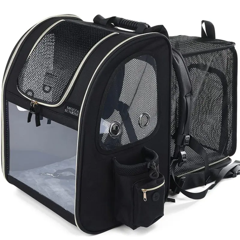 Pet Backpack, Cat Carrier with Expandable Mesh Ventilation, Suitable for Small Dogs and Cats, Dog Backpack
Pet Backpack, Cat Carrier with Expandable Mesh Ventilation, Suitable for Small Dogs and Cats, Dog Backpack