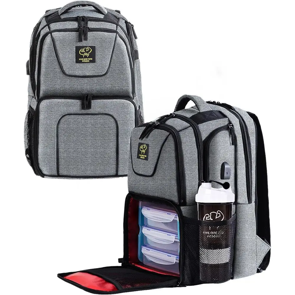 3-Meal Insulated Lunch Backpack with Computer Pocket, 2 Ice Packs, and Protein Shaker for Hiking and Picnics
3-Meal Insulated Lunch Backpack with Computer Pocket, 2 Ice Packs, and Protein Shaker for Hiking and Picnics
