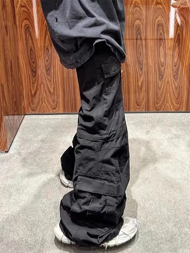 American High Street Faion Flared Cargo Sle Wide Leg Pants Bell Bot Multi ket Zipper Detachable Workwear Trousers 
American High Street Faion Flared Cargo Sle Wide Leg Pants Bell Bot Multi ket Zipper Detachable Workwear Trousers