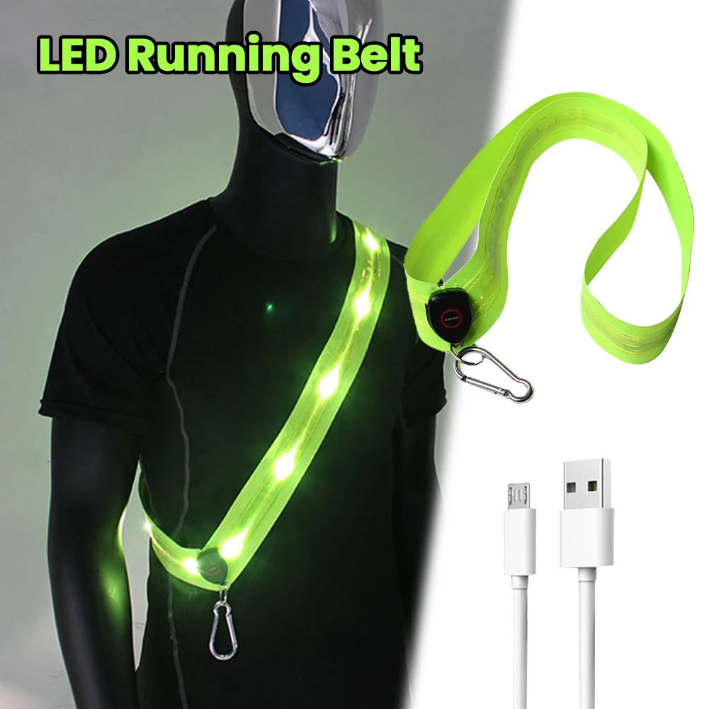 Reflective Straps Rechargeable LED Shoulder Straps for Men Women Night Safety Outdoor Hiking Jogging Walking Light Gear
Reflective Straps Rechargeable LED Shoulder Straps for Men Women Night Safety Outdoor Hiking Jogging Walking Light Gear