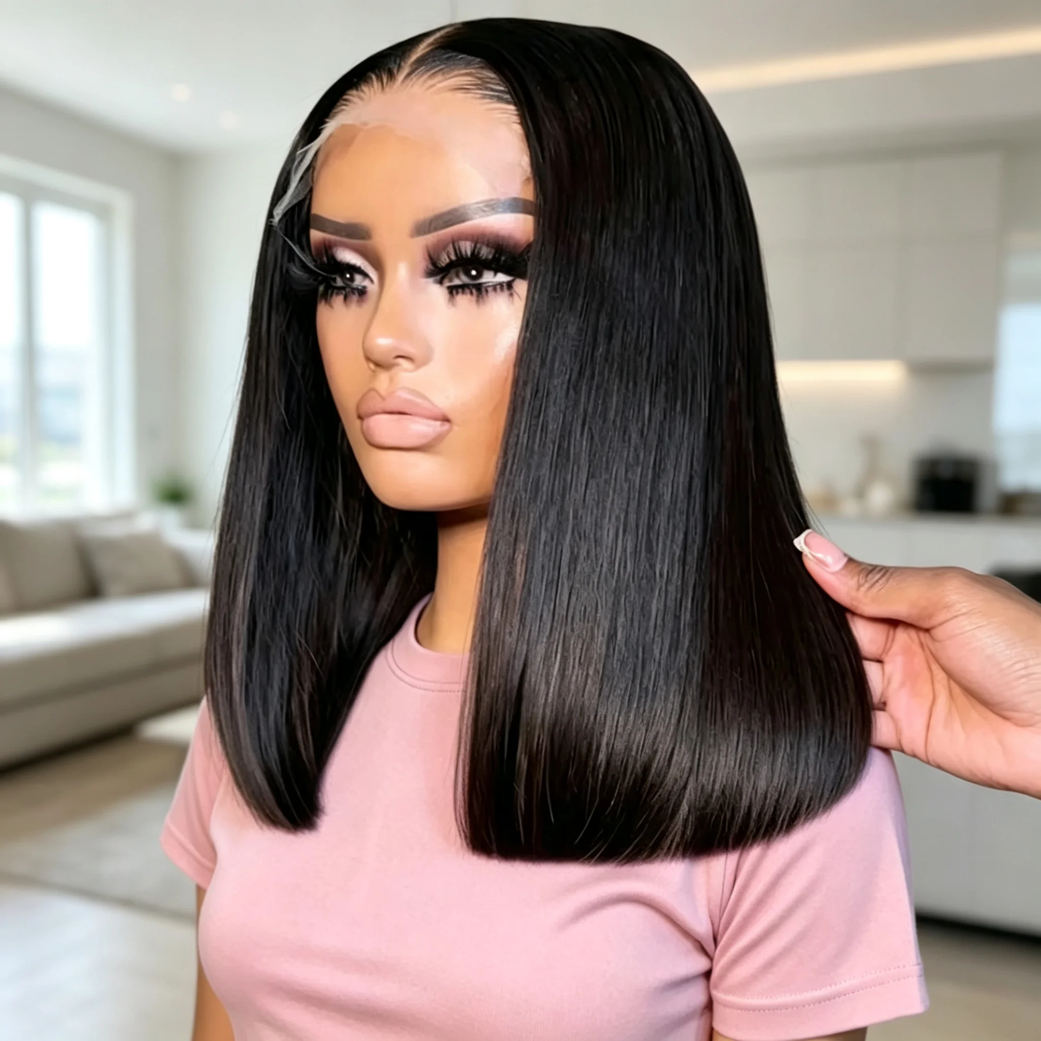 3x6 HD Lace Front Human Hair For Women Links Short Bob Wigs Straight 7x5 Glueless Wear and Go Human Hair For Women Ready To Wear
3x6 HD Lace Front Human Hair For Women Links Short Bob Wigs Straight 7x5 Glueless Wear and Go Human Hair For Women Ready To Wear