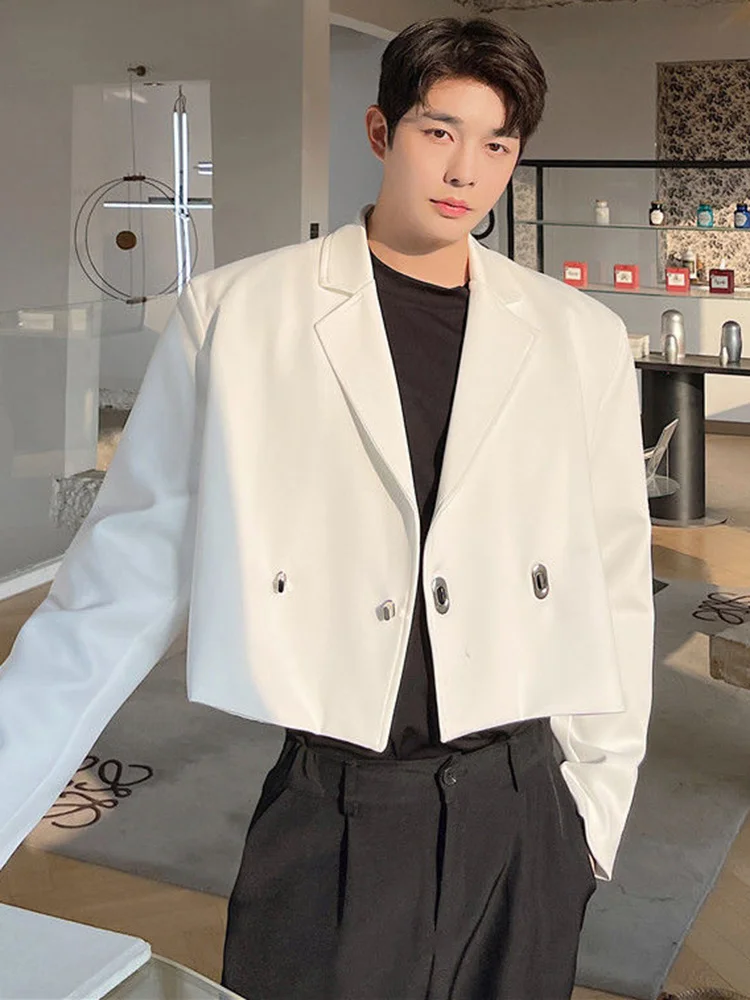 Turn-down Men's Neck Single Breasted Short Suit Coat Solid Color Fashion Spring Casual Loose 2022 New Versatile 2A197
Turn-down Men's Neck Single Breasted Short Suit Coat Solid Color Fashion Spring Casual Loose 2022 New Versatile 2A197