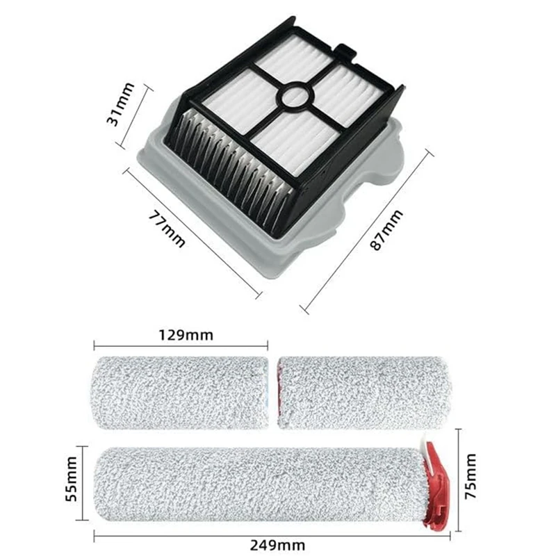 A22Z Roller Brush Hepa Filter for Roborock Dyad Pro / A10 Plus / Combo Vacuum Cleaner Parts Replacement Accessories
A22Z Roller Brush Hepa Filter for Roborock Dyad Pro / A10 Plus / Combo Vacuum Cleaner Parts Replacement Accessories